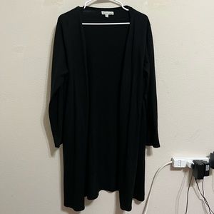Black long cardigan
